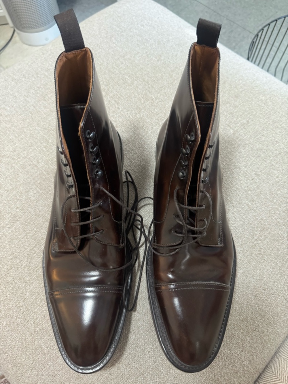 Antonio Maurizi For Suitsupply Lace Up Boots Leather Size 44 or US Size 11 $575